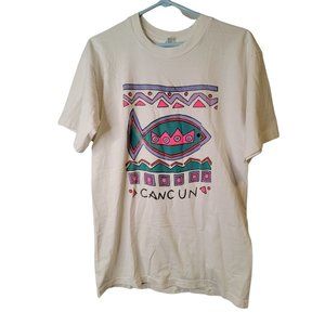 Vintage 90's Cancun T-Shirt Size XL Women's Langosta Single Stitch Top